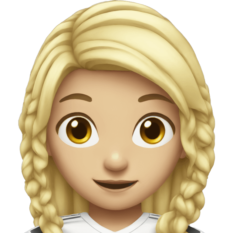 blond soccer girl emoji