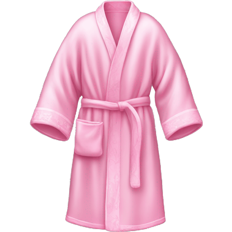 Light pink silk slippers and robe emoji