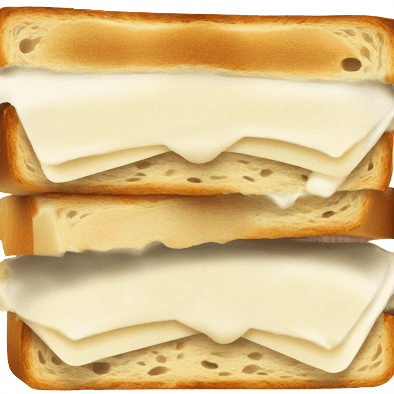 A mayo sandwich. Nothing but bread with mayo in the middle emoji