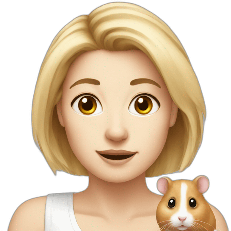 white woman-hamster emoji