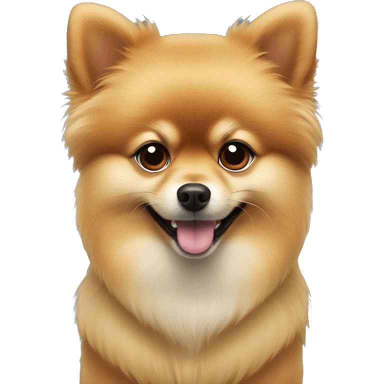 A Pomeranian in a suitКак  emoji