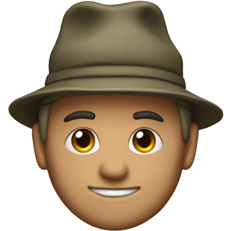 Jeff probat in a survivor hat  emoji