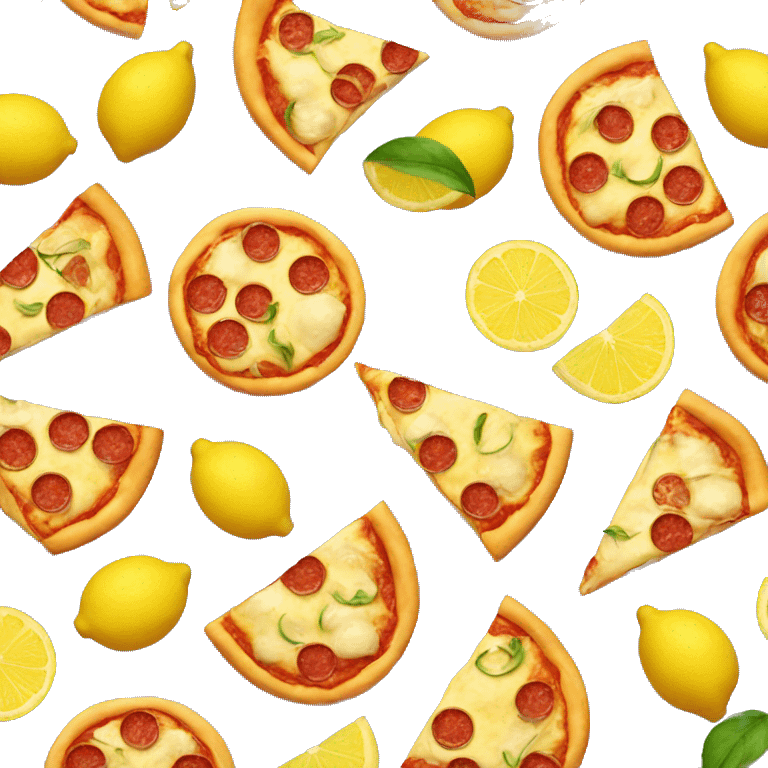 pizza with lemons emoji