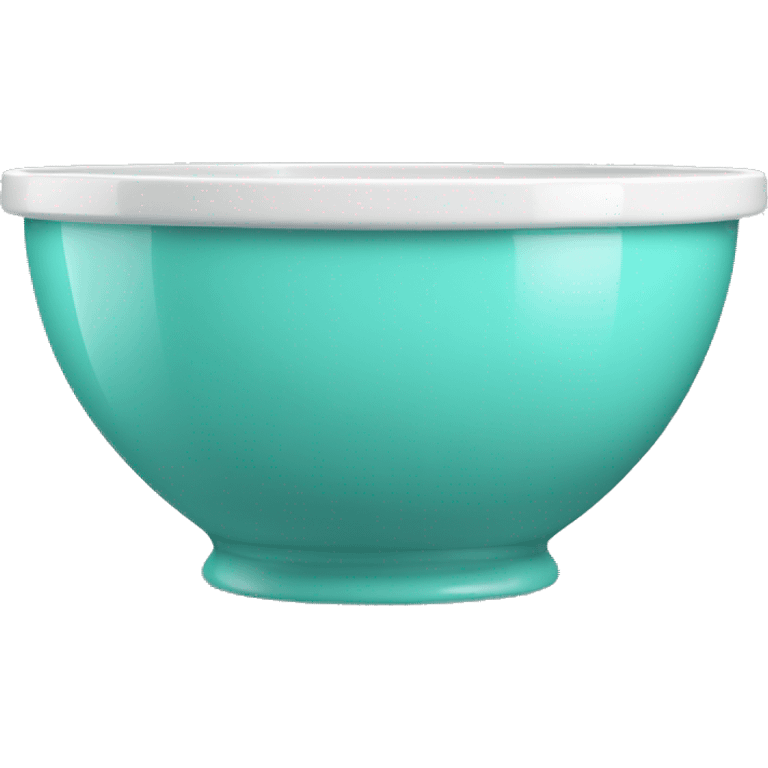 Realistic tiffany blue mixing bowl  emoji