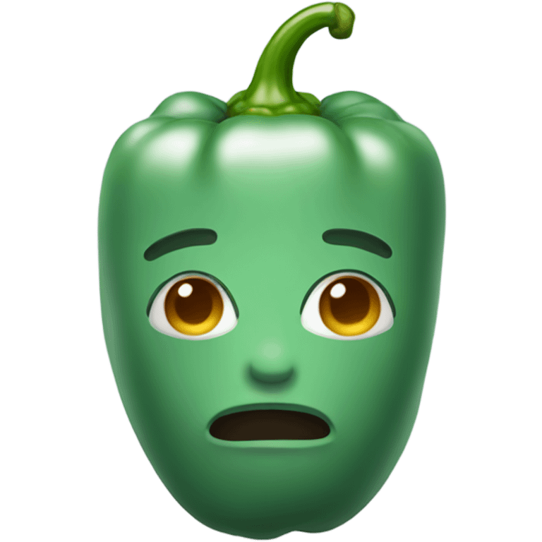 calm pepper with face emoji