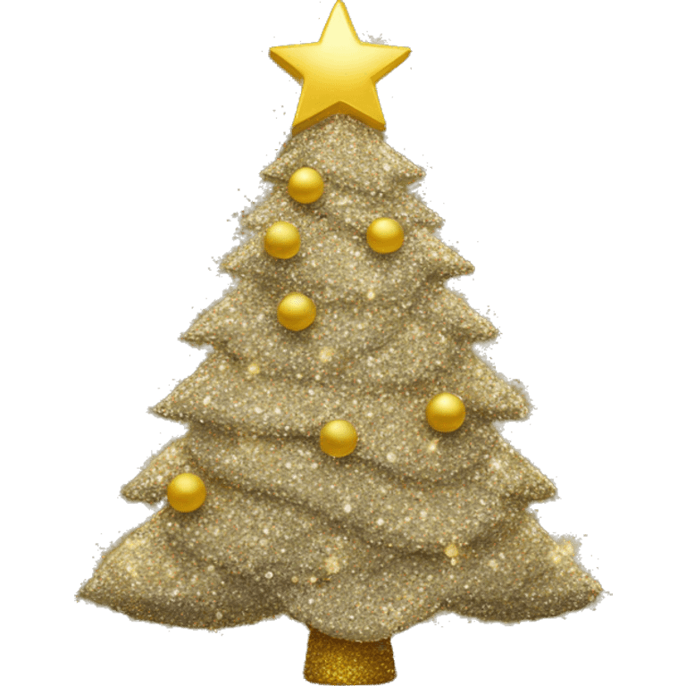 Glitter Christmas tree emoji