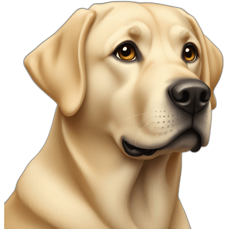 Labrador noir blonde emoji