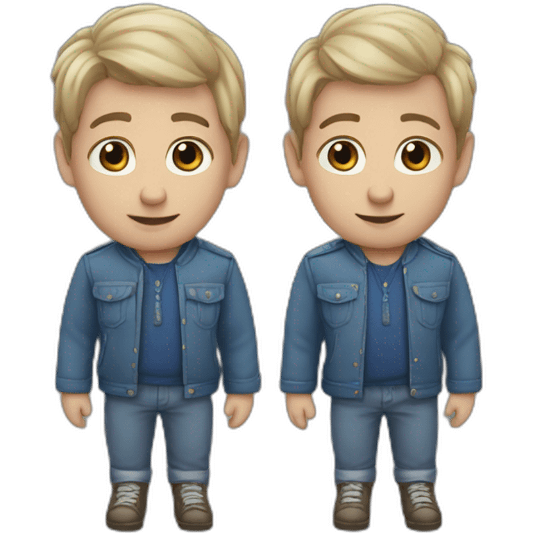 Carl and Karl  white twins emoji