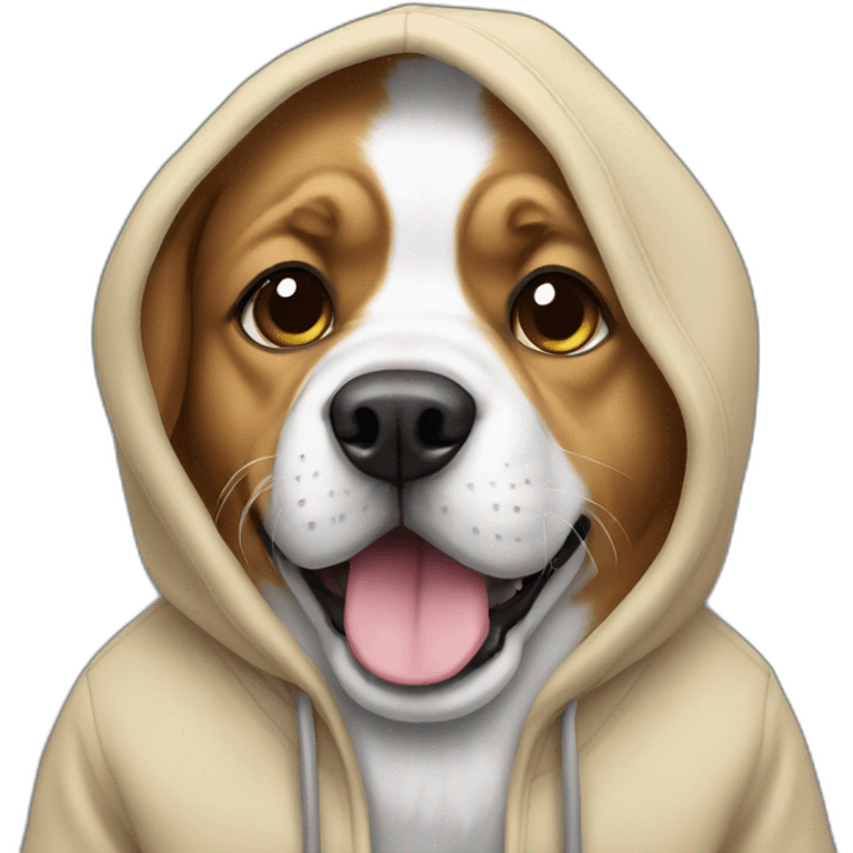 Dog with a hoodie  emoji