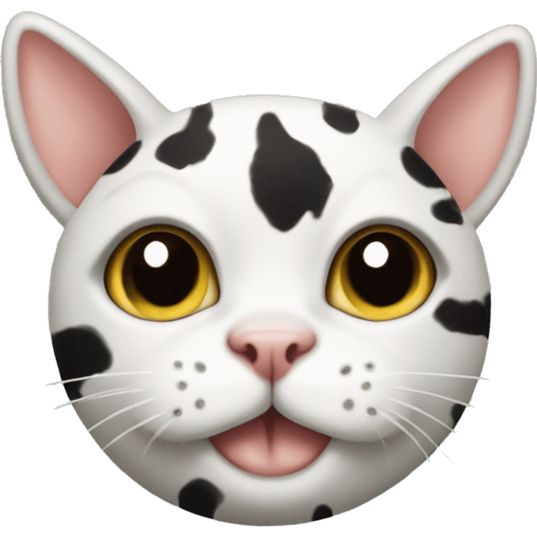 cow print cat emoji