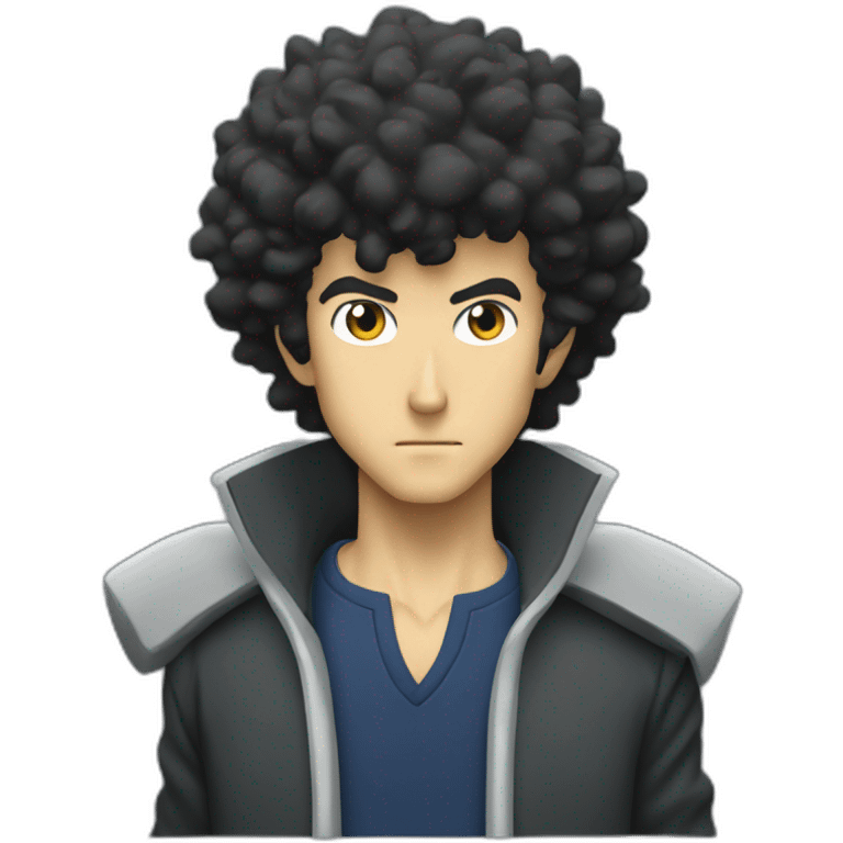 spike spiegel in ios style emoji emoji