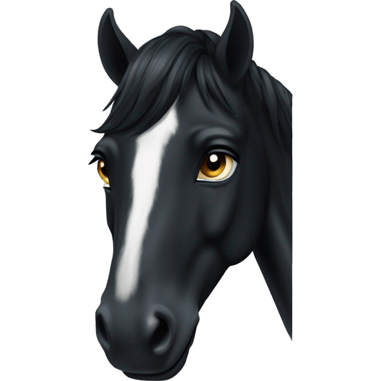 Black horse  emoji