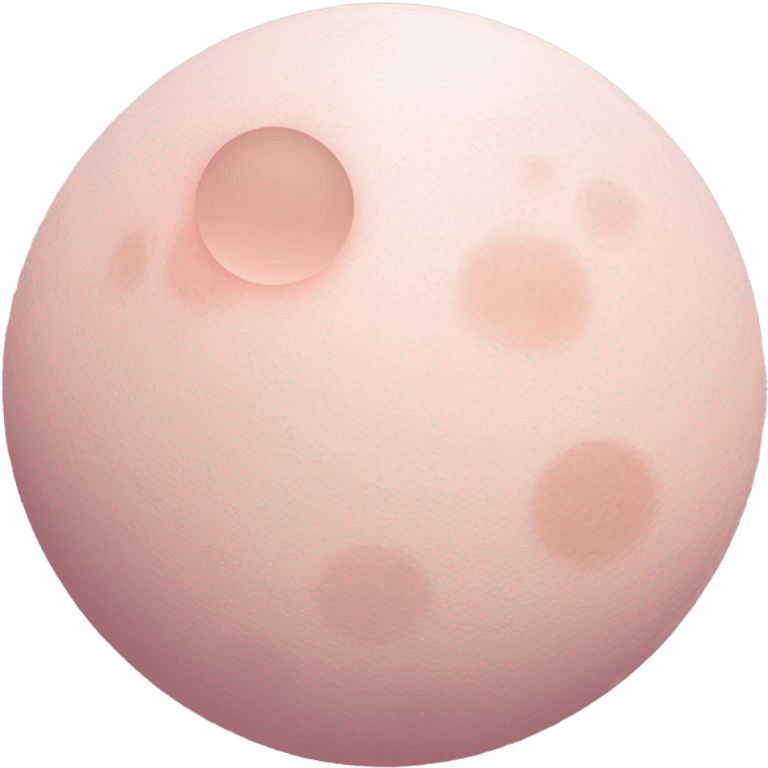 pastel pink moon emoji