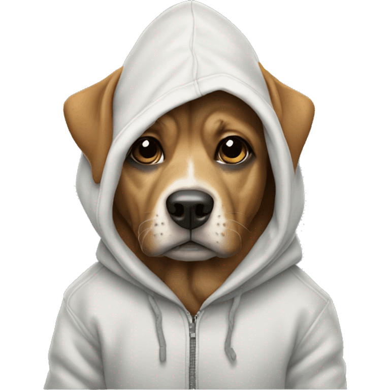 Dog in hoodie emoji