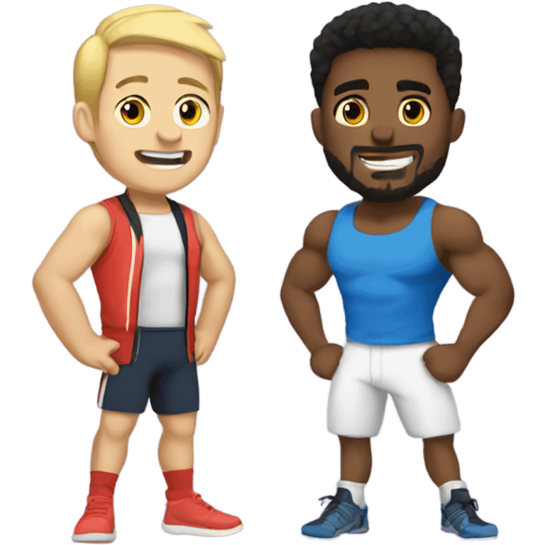 ADVENTURES OF white chad AND JAMAL: THE GYM BOIS emoji