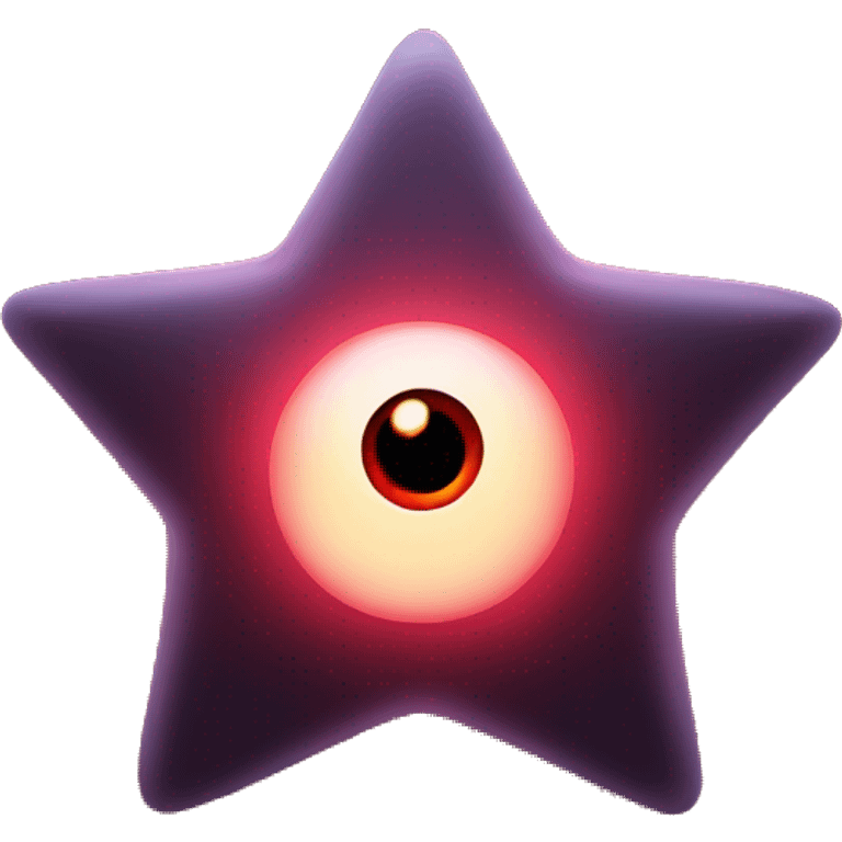 dark red glowing star with eyes emoji