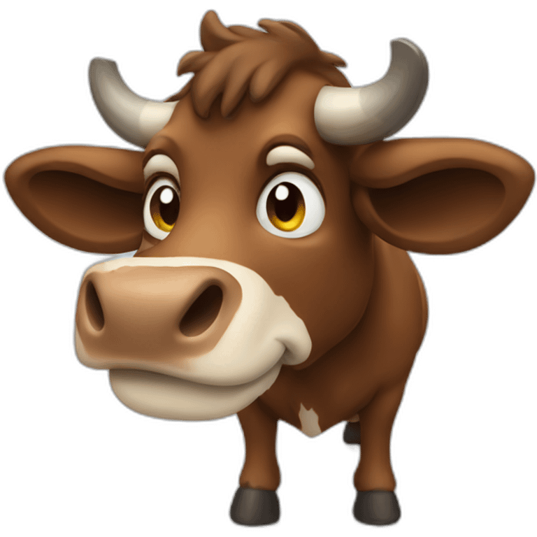 Axe cow emoji