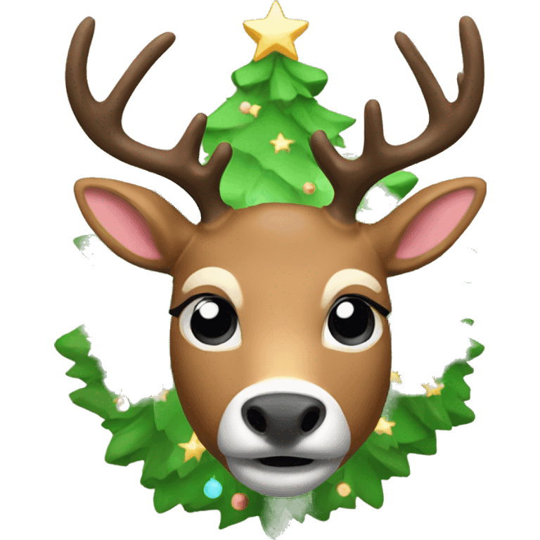 Christmas deer emoji