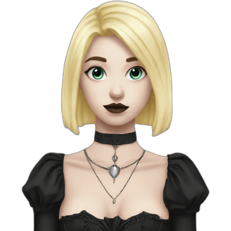 blond femboy gothic emoji