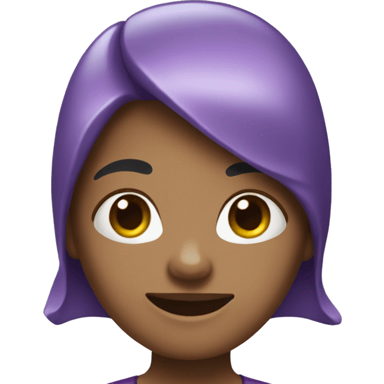 Purple shark female emoji