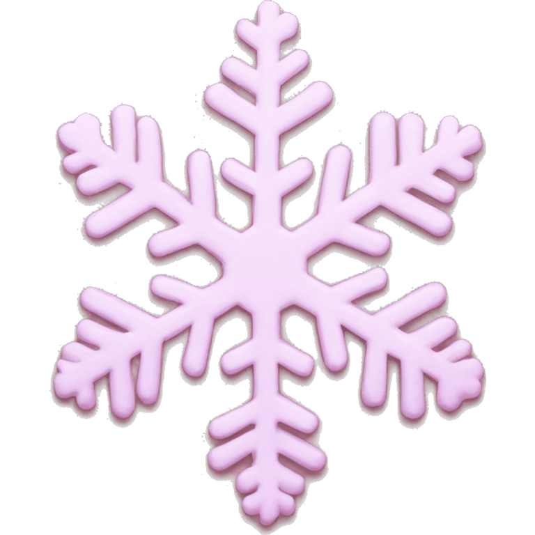 pastel pink snowflake  emoji