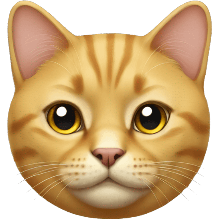 Golden British cat emoji