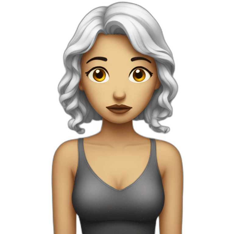 beautiful sad lady emoji