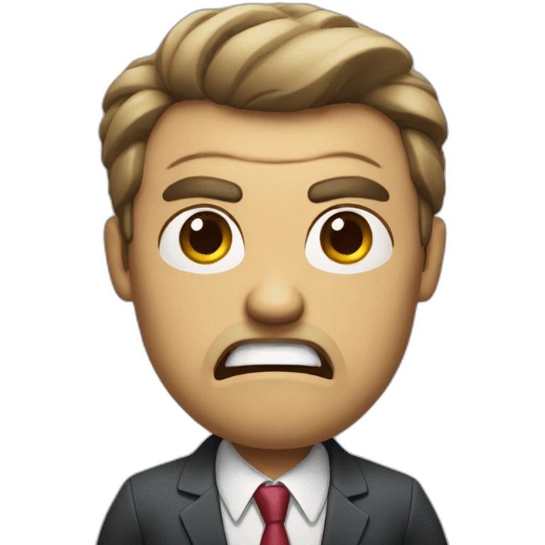 Angry Office boss emoji