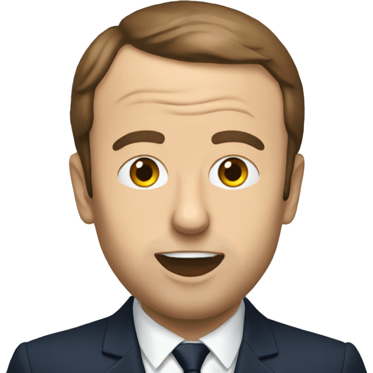 Macron qui mange emoji