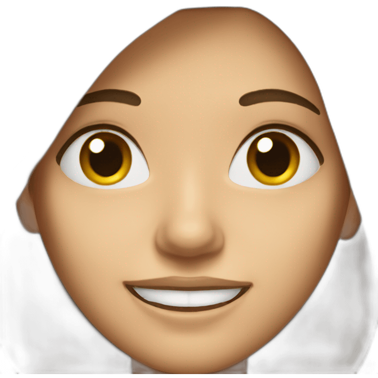 woman with large eyes and big smile emoji