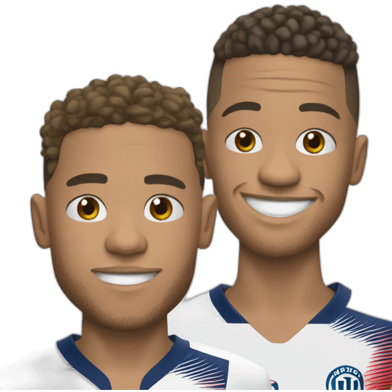 Neymar with Mbappé emoji