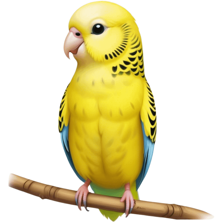 Yellow budgie bird emoji