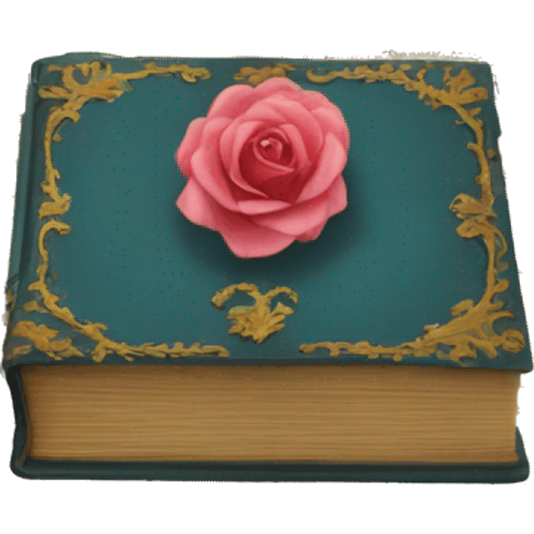 Vintage rococo book emoji