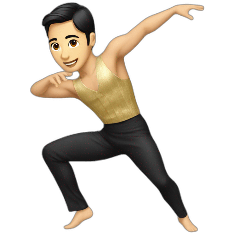 asian ballroom latin male dancer emoji