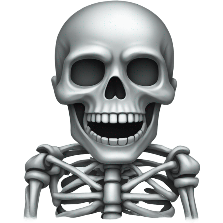 Chrome skeleton emoji