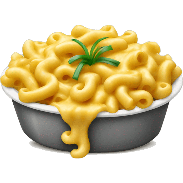 Mac and cheese with green onions  emoji