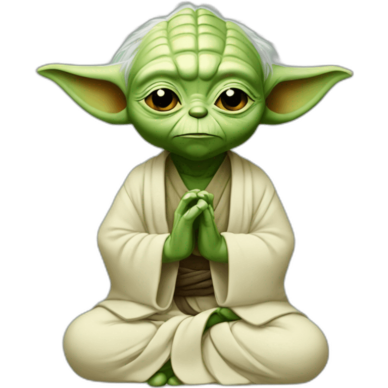 yoda meditating emoji