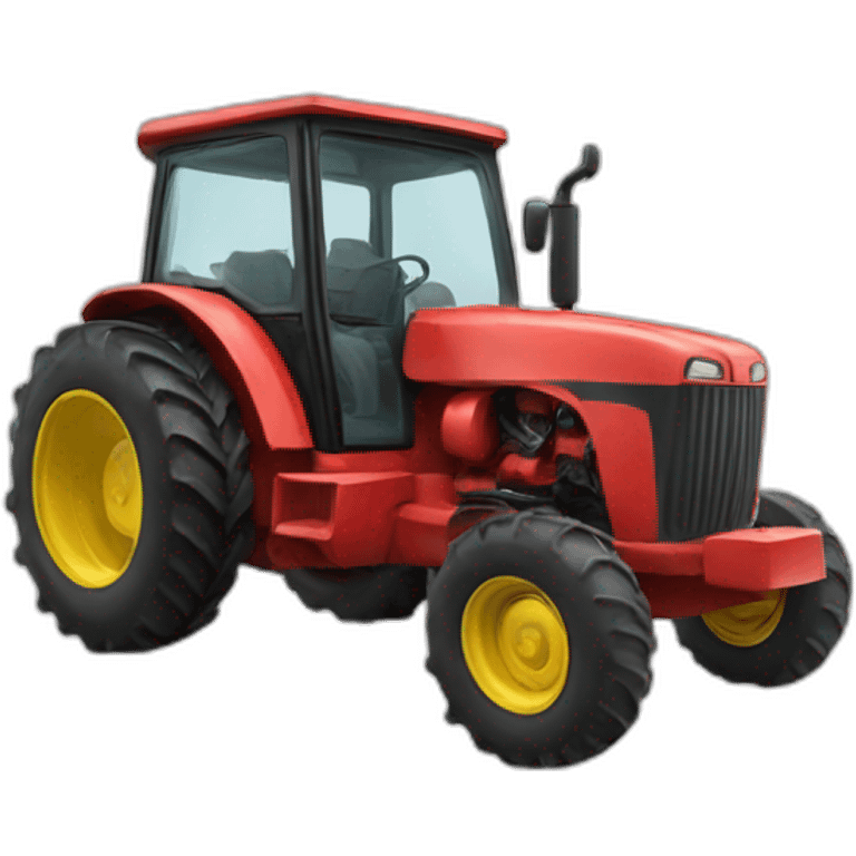 Tractor jokey driving emoji