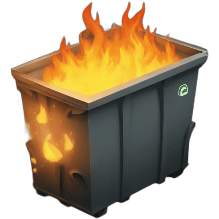 Dumpster on fire emoji