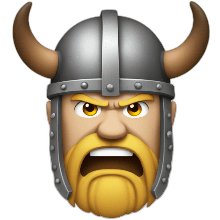 Angry Viking Head emoji