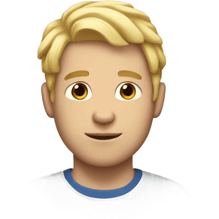 white male with blonde hair and bear emoji