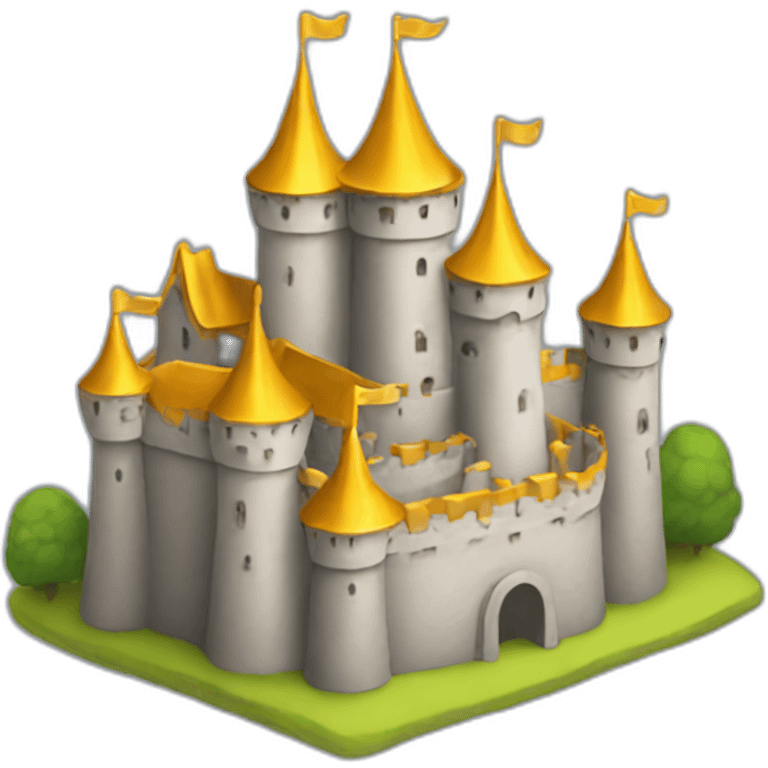 Castle with golden roofs emoji