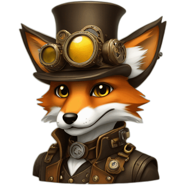 steampunk fox emoji