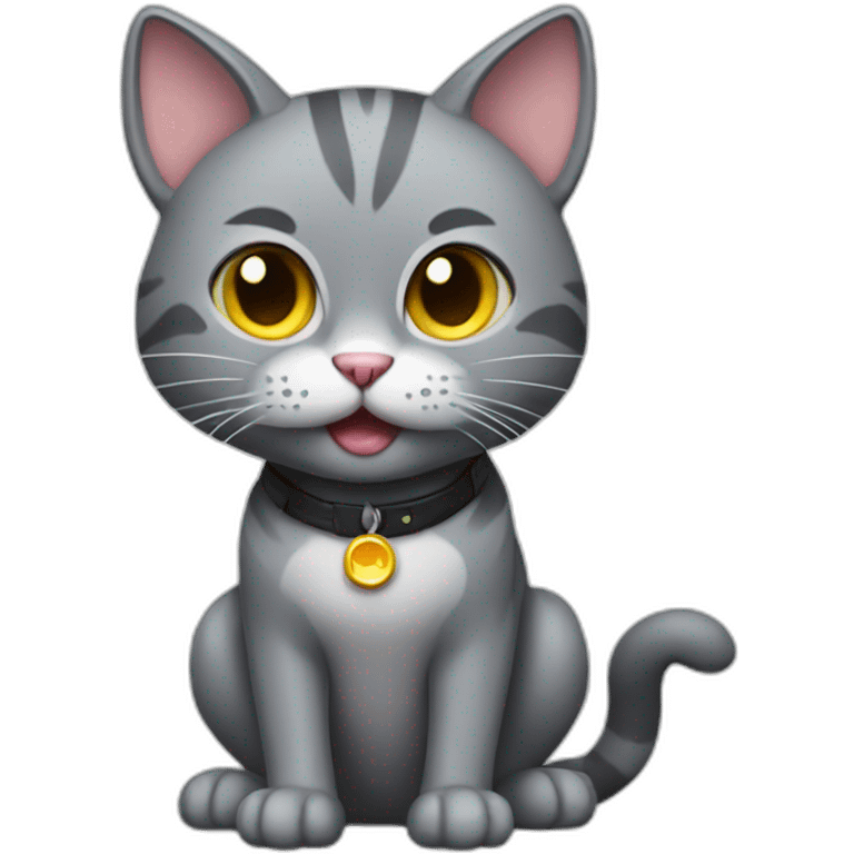 gaming grey cat emoji