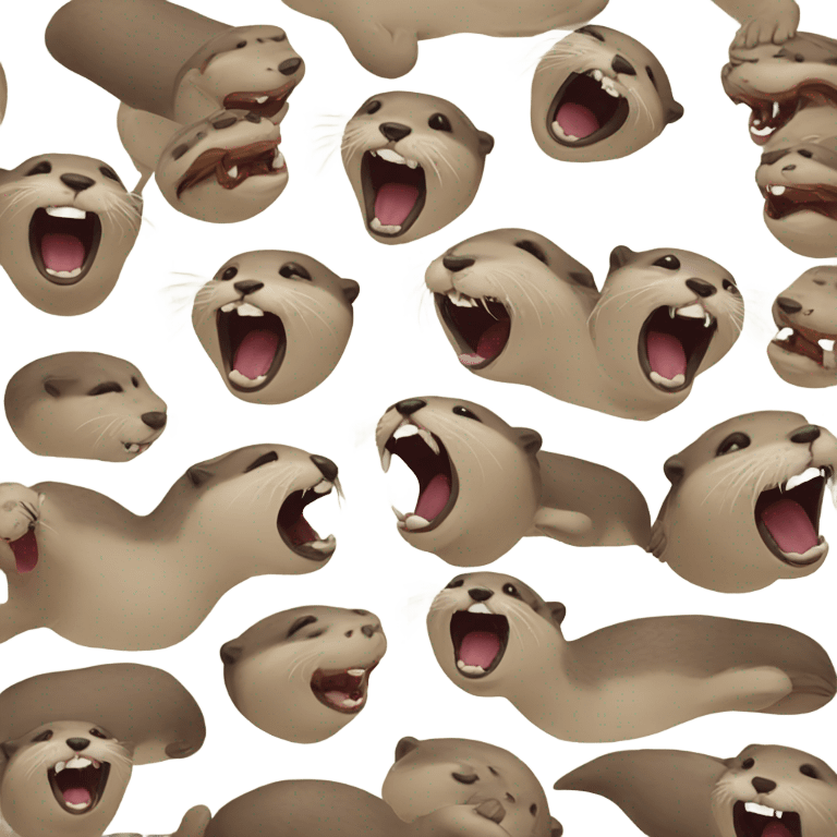 Otters-laughing emoji