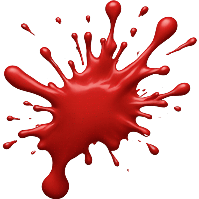 Red paint splash emoji