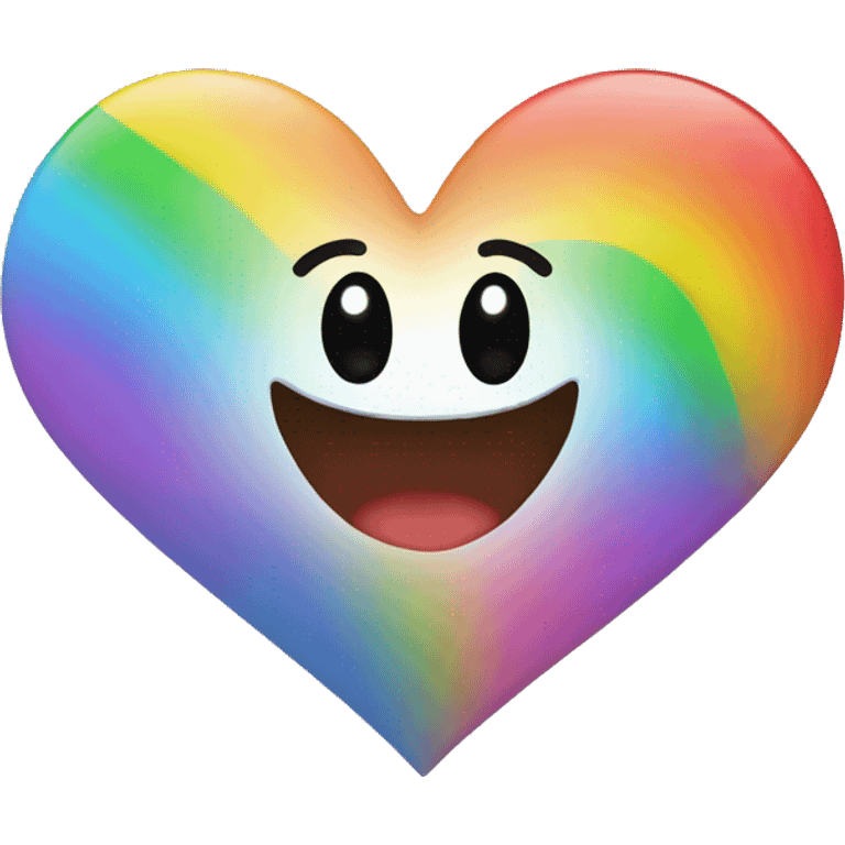 Rainbow heart emoji