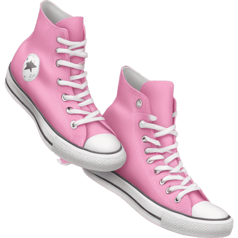 pink converse shoes beside eachother emoji