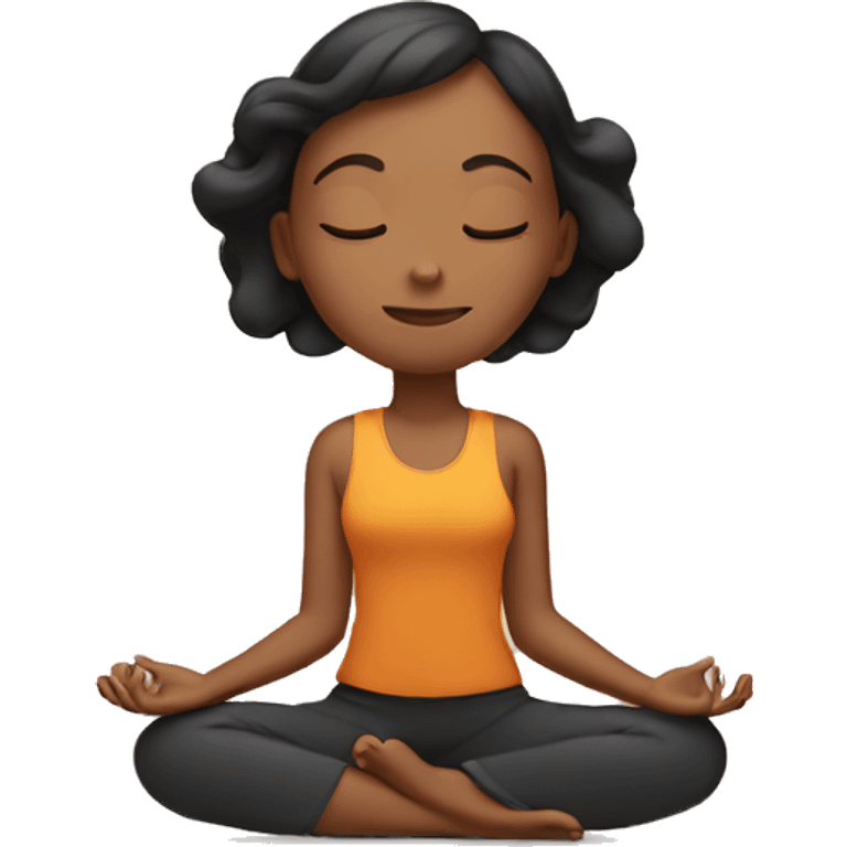 Girl Meditation emoji