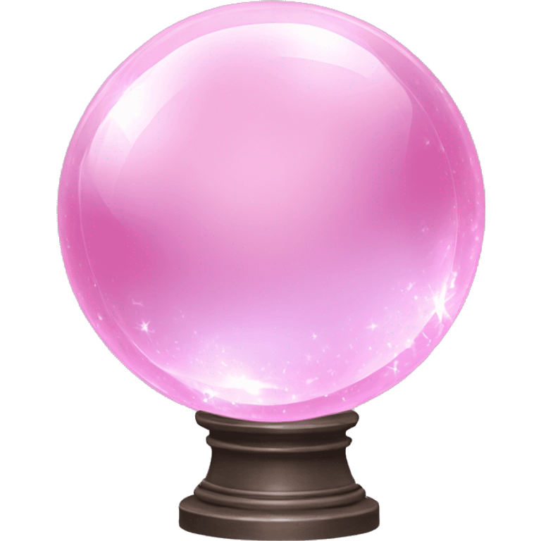 Light pink magic crystal ball emoji